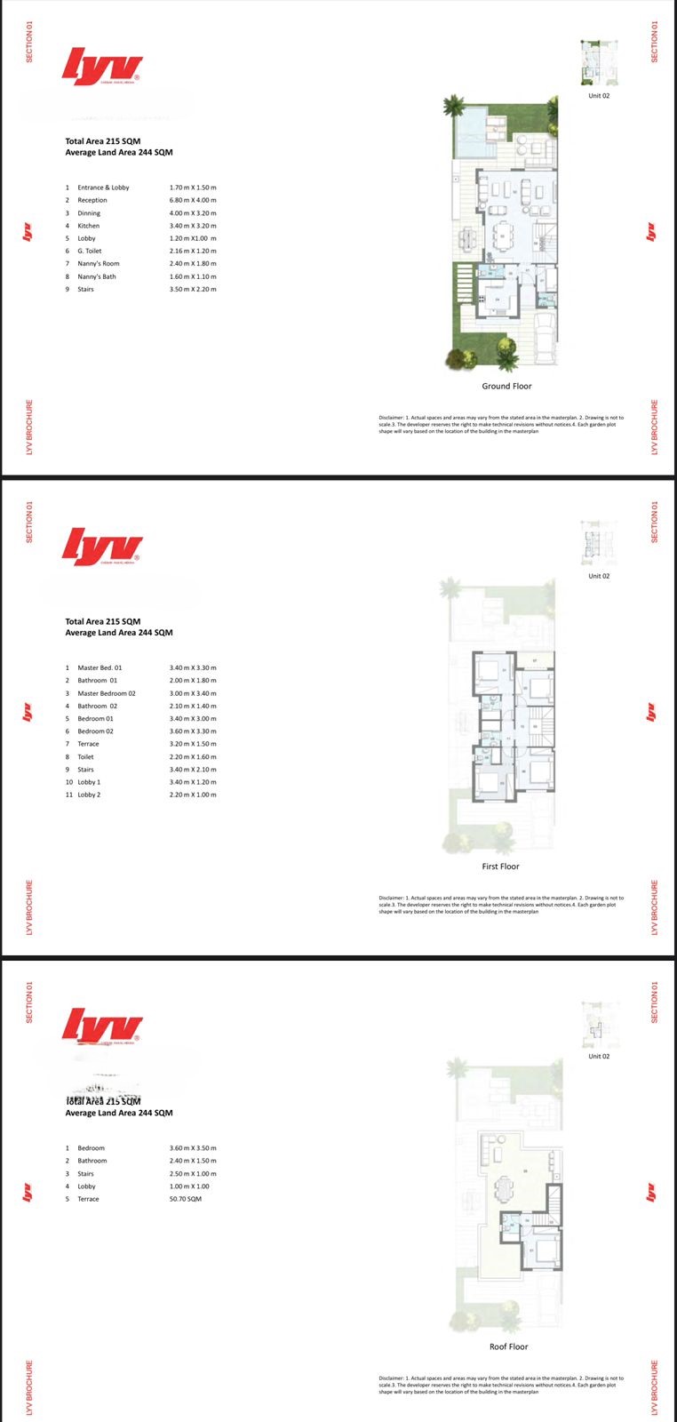Floor plan for  at Lyv Caesar - Ras El Hekma