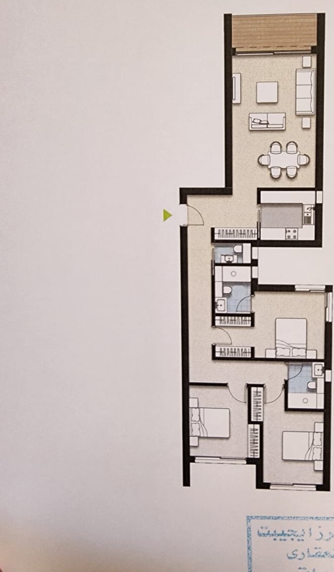 Floor plan for apartment at ZED East