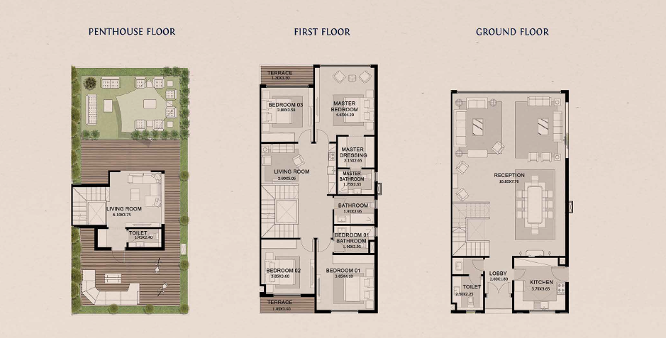 Floor plan for  at Azzar New Cairo