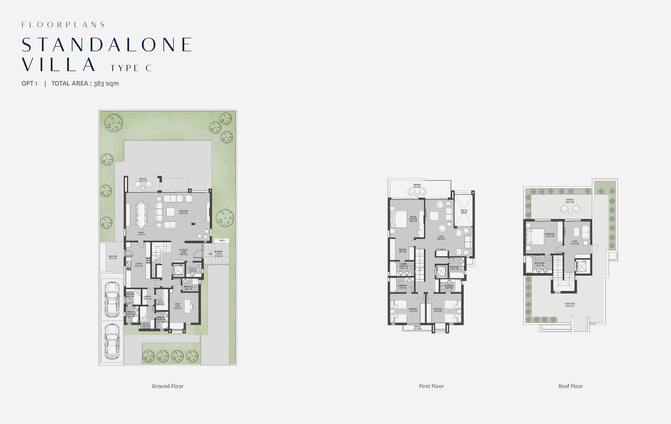Floor plan for villa at O West Orascom