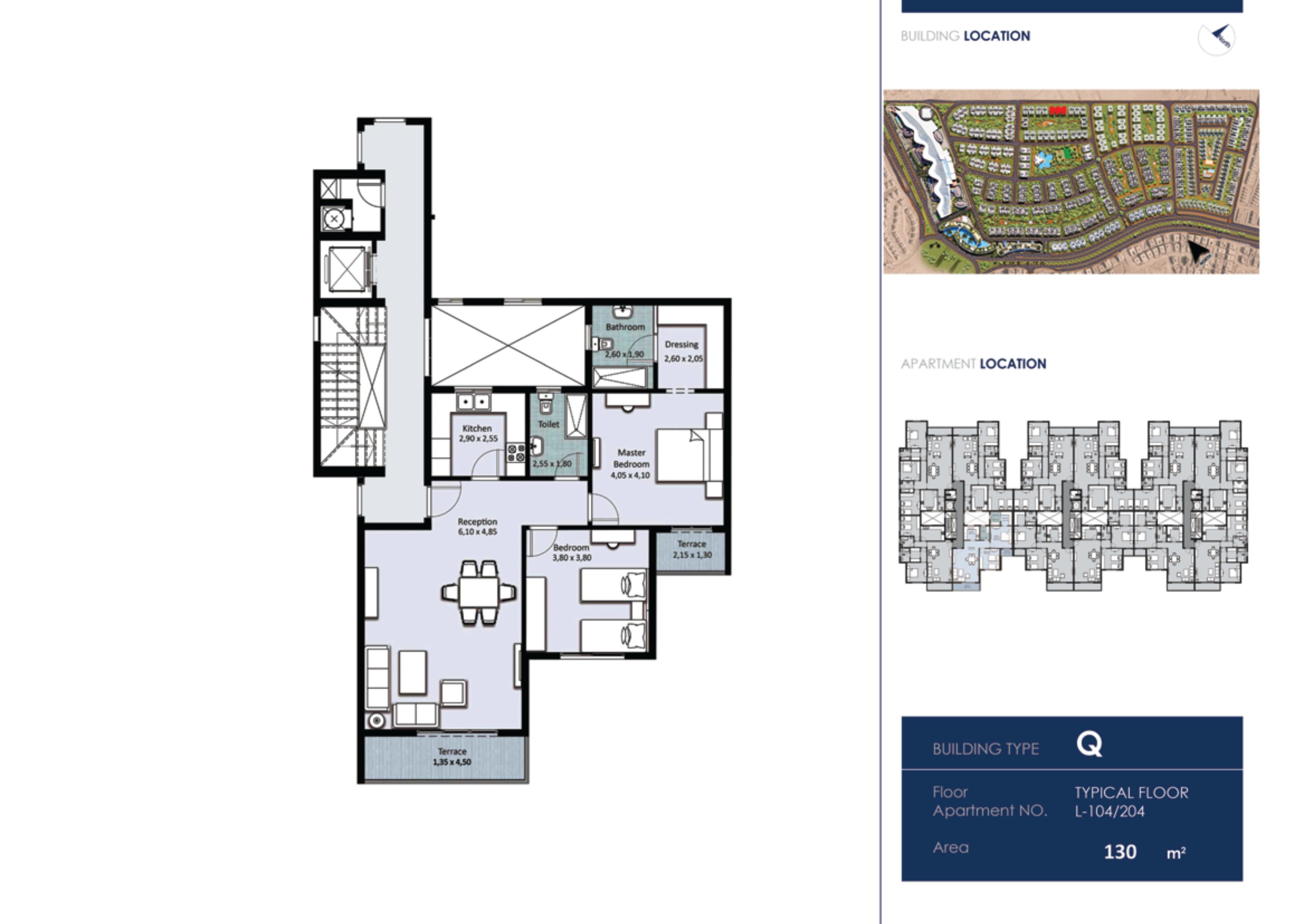Floor plan for apartment at Fifth Square Al Marasem