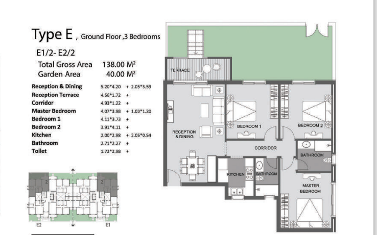 Floor plan for apartment at De Joya 3