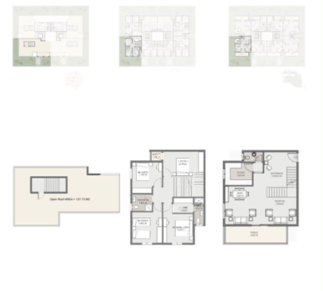 Floor plan for duplex at Sarai