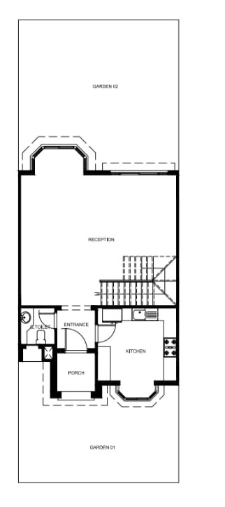 Floor plan for townhouse at Mountain View iCity October