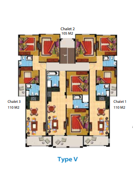 Floor plan for chalet at Lasirena North Coast