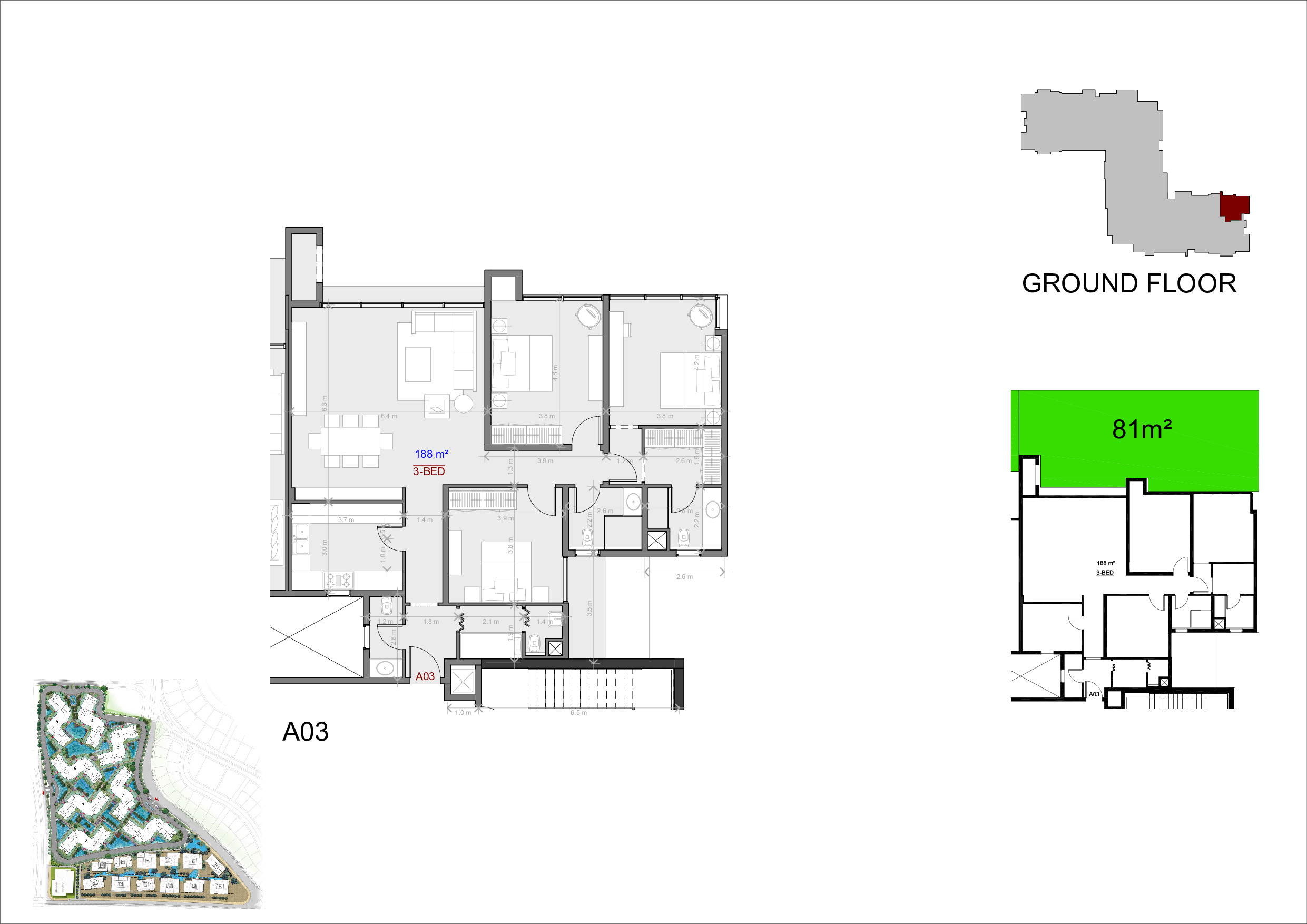 Floor plan for apartment at The View Waterway