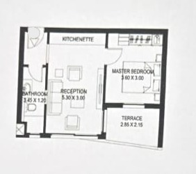 Floor plan for apartment at Taj City