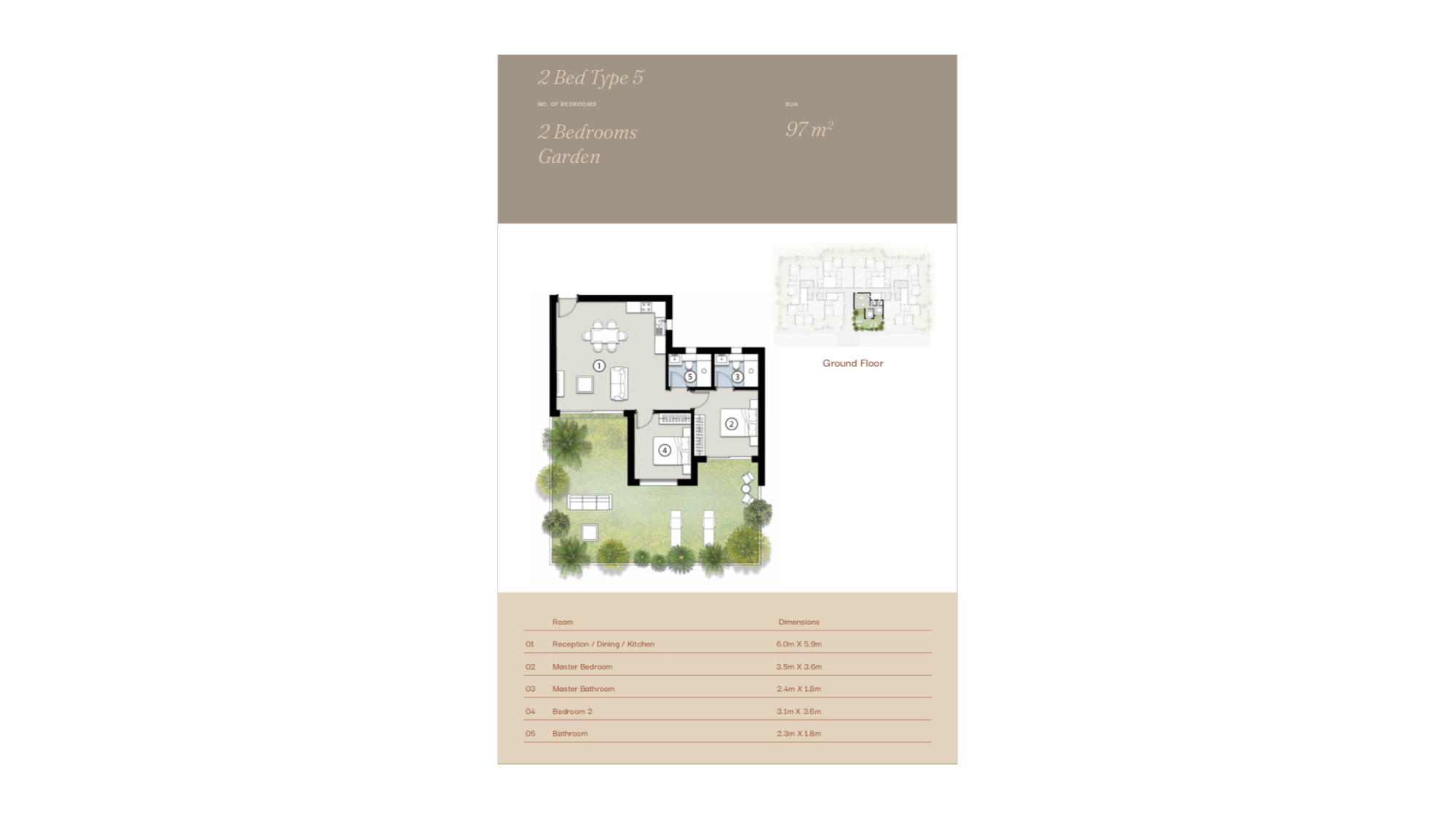 Floor plan for apartment at Silvertown Silversands