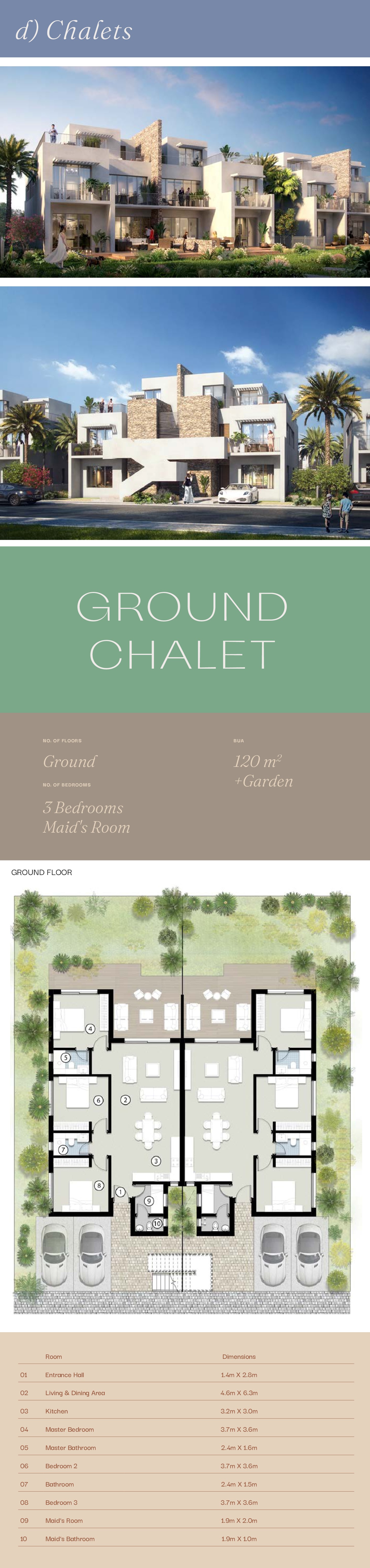 Floor plan for chalet at Silvertown Silversands