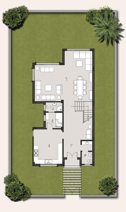 Floor plan for villa at Taj City