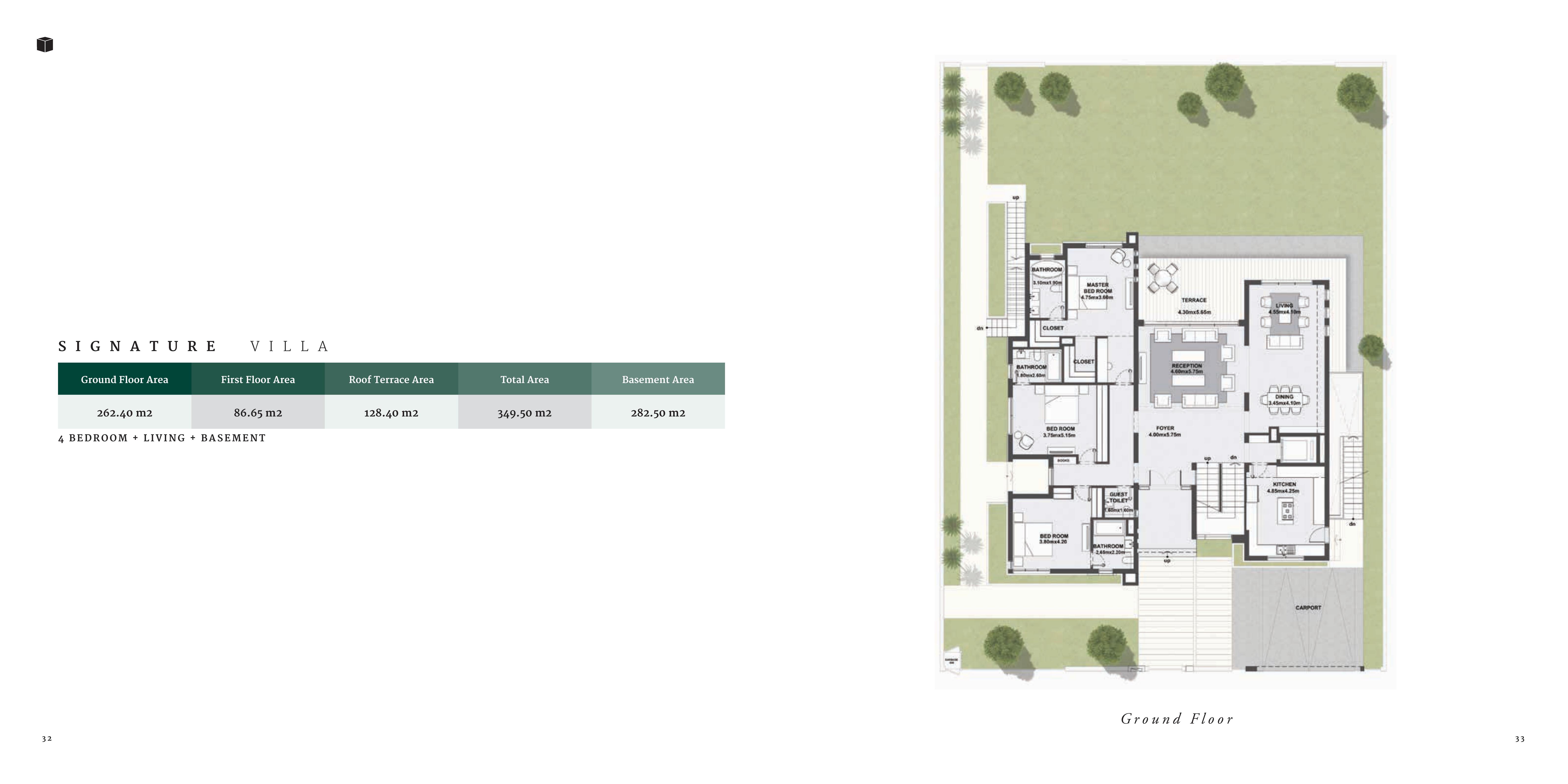 Floor plan for villa at The Estates
