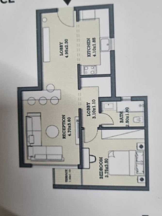 Floor plan for apartment at Orla Residence