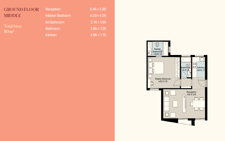 Floor plan for apartment at The Brooks