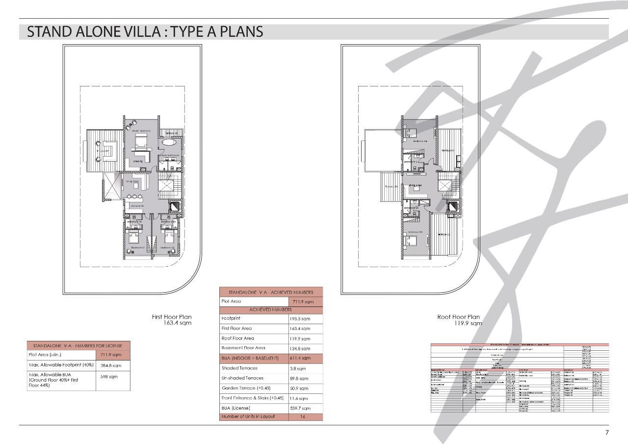 Floor plan for villa at The Waterway Villas