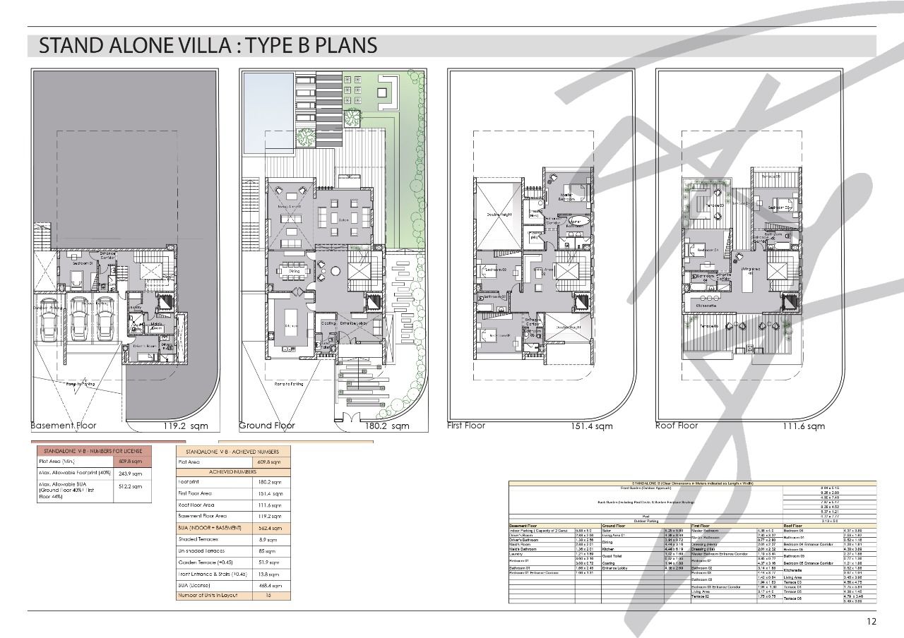 Floor plan for villa at The Waterway Villas