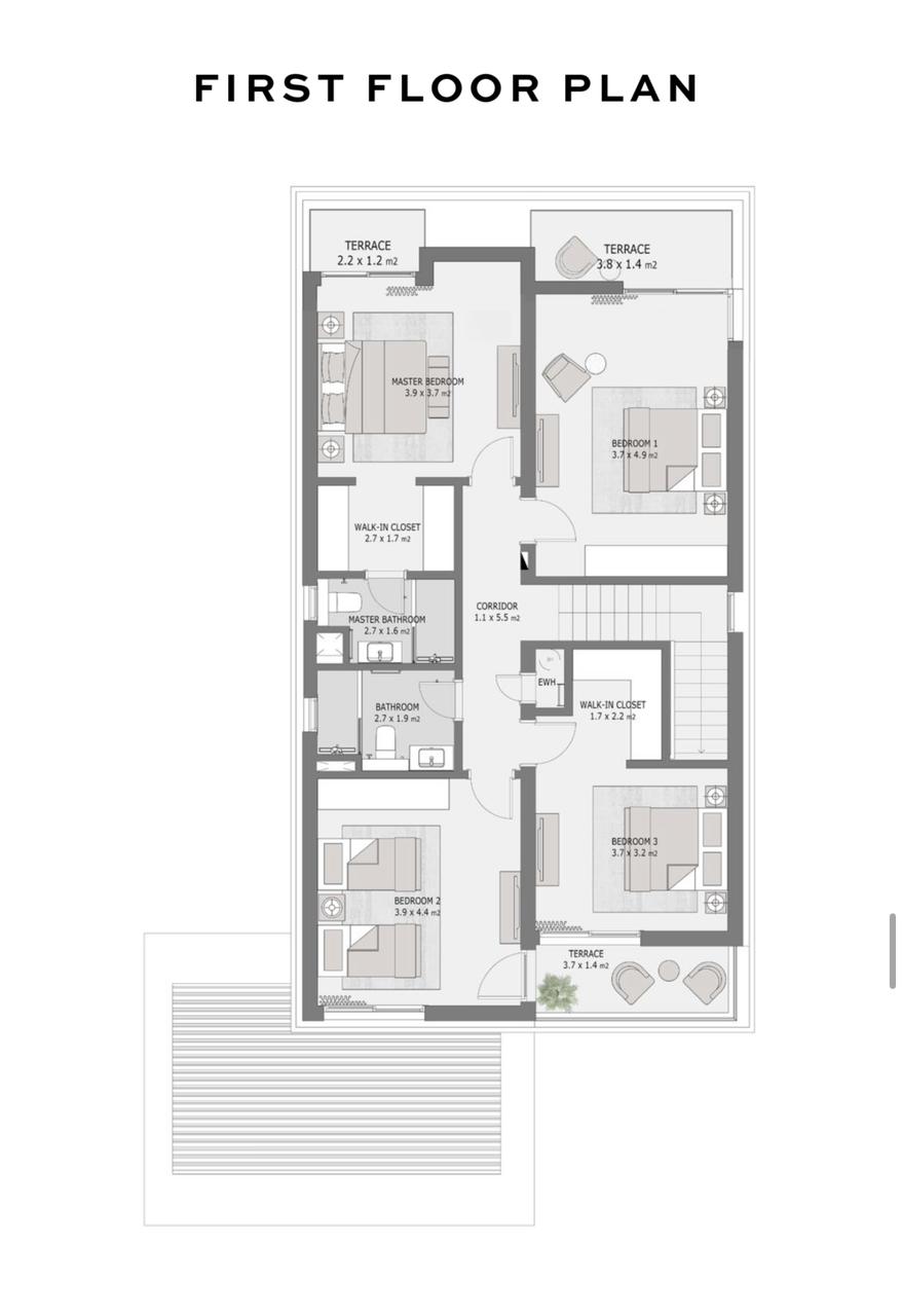 Floor plan for villa at Soul