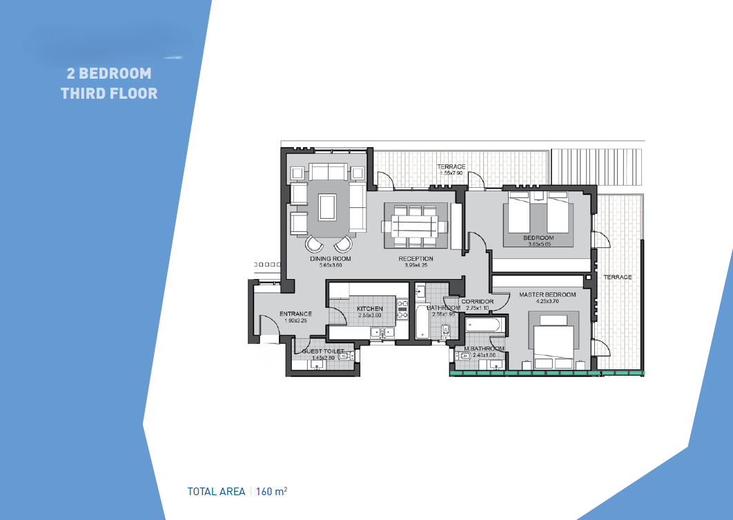 Floor plan for apartment at Villette