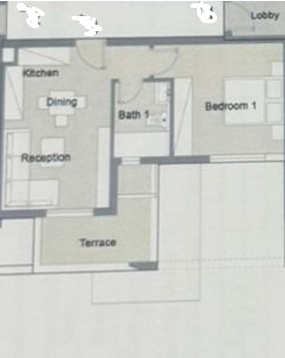 Floor plan for apartment at Badya