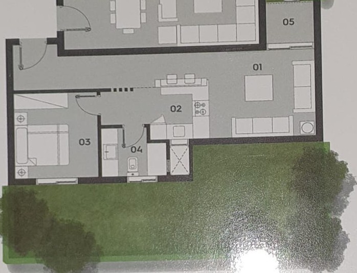 Floor plan for chalet at The Groove