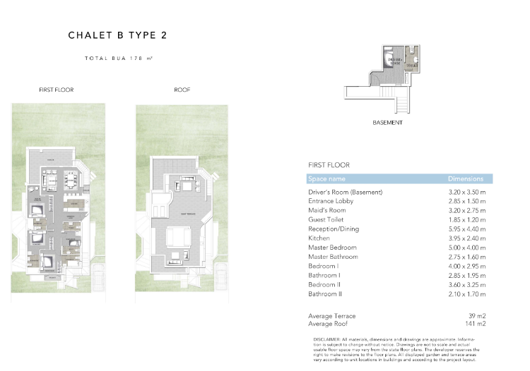 Floor plan for chalet at Jefaira