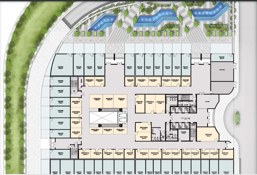 Floor plan for  at Taj Tower