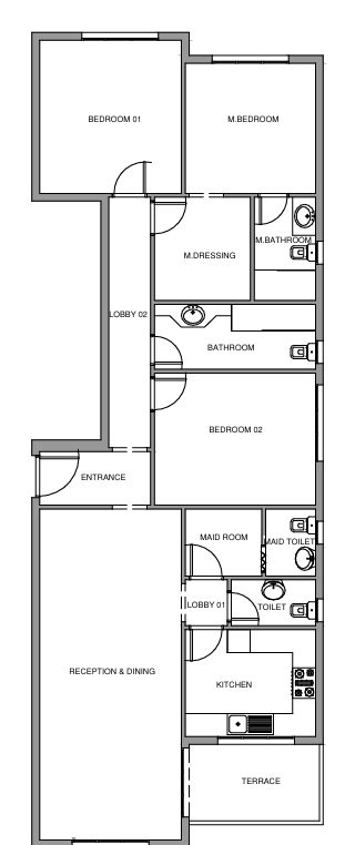 Floor plan for apartment at Mountain View iCity October