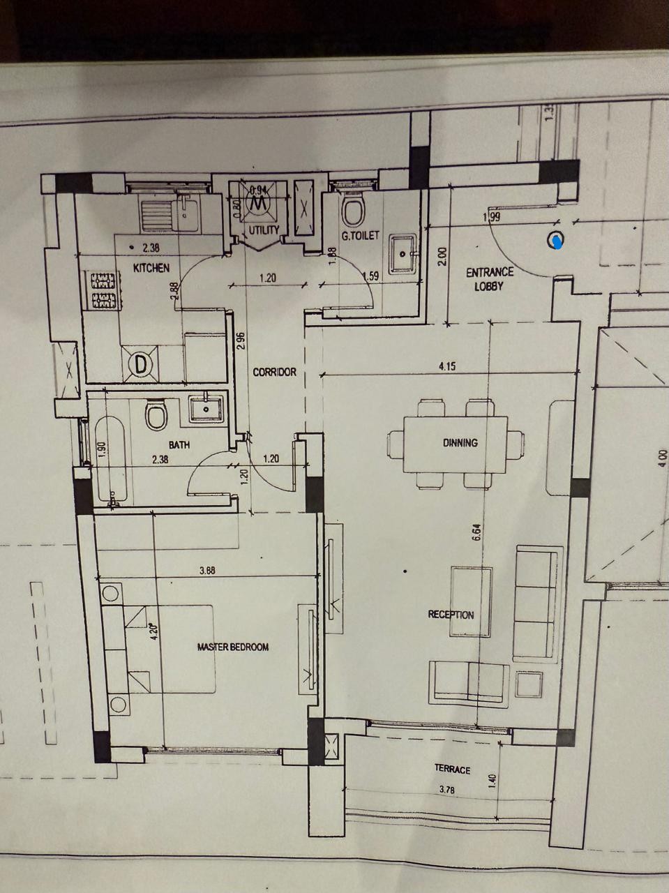 Floor plan for apartment at New Giza