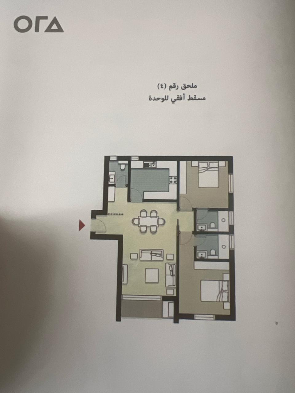 Floor plan for apartment at ZED East