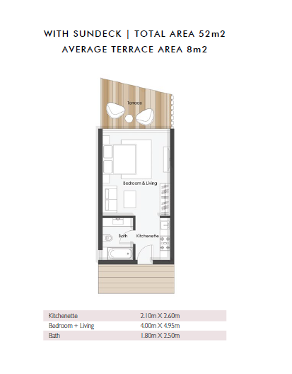 Floor plan for studio at Baymount