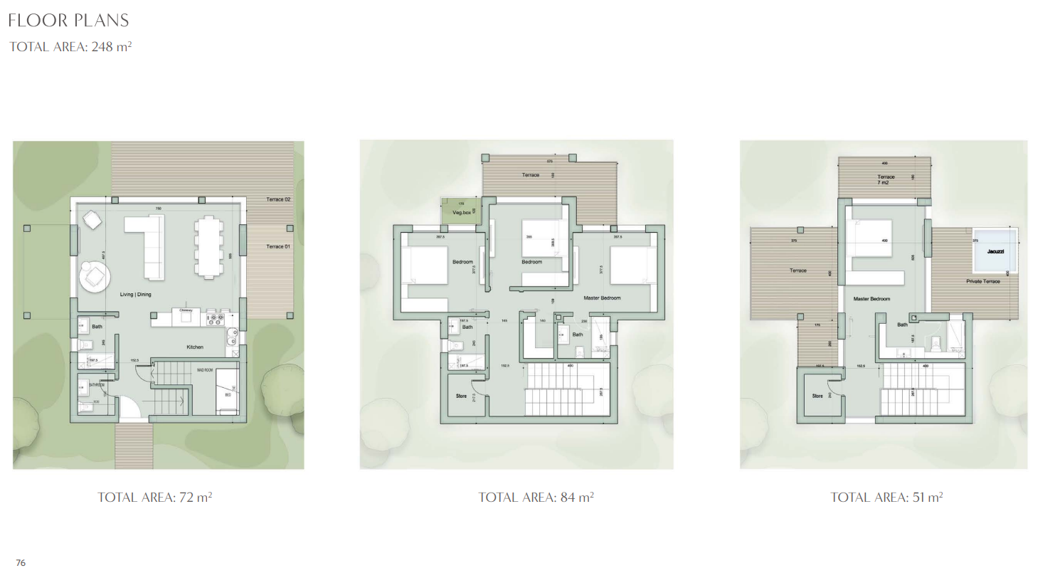 Floor plan for villa at Il Monte Galala