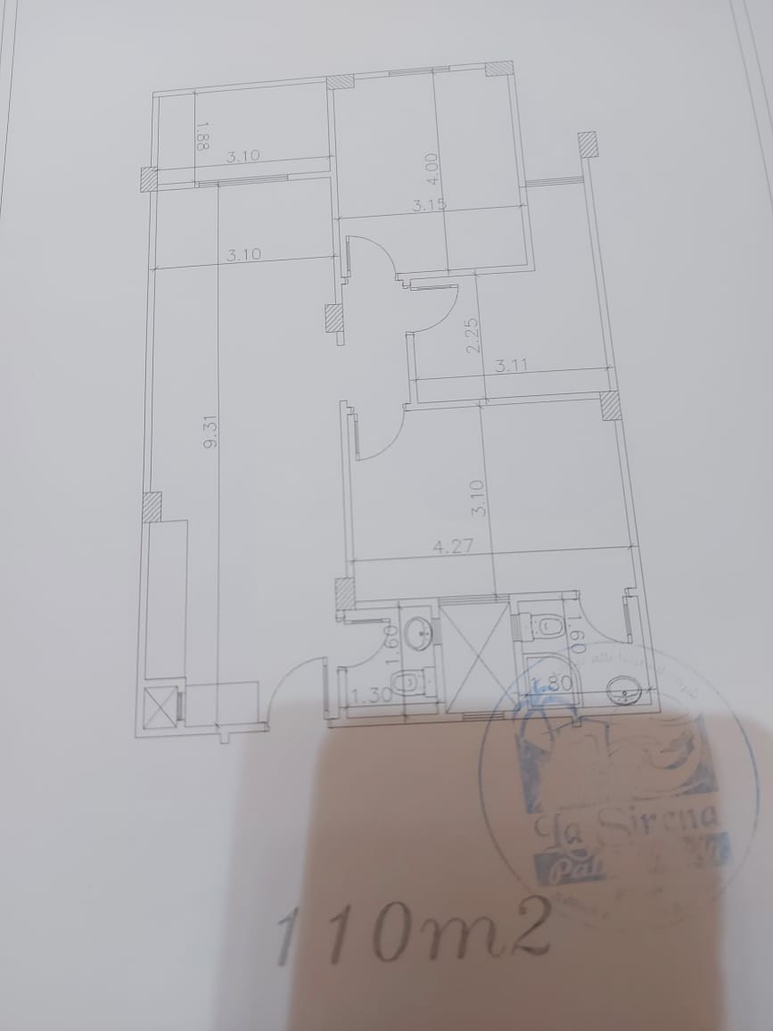Floor plan for chalet at Lasirena Palm Beach