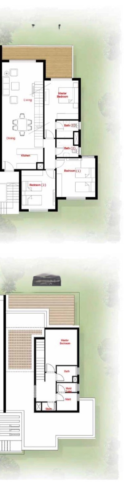 Floor plan for penthouse at Azha