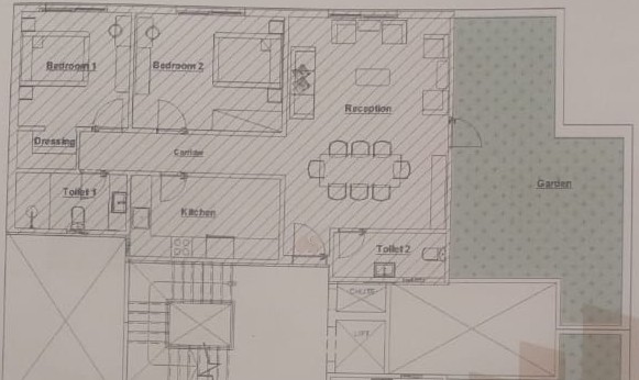 Floor plan for apartment at Rivali