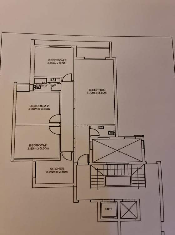 Floor plan for apartment at Fifth Square Al Marasem