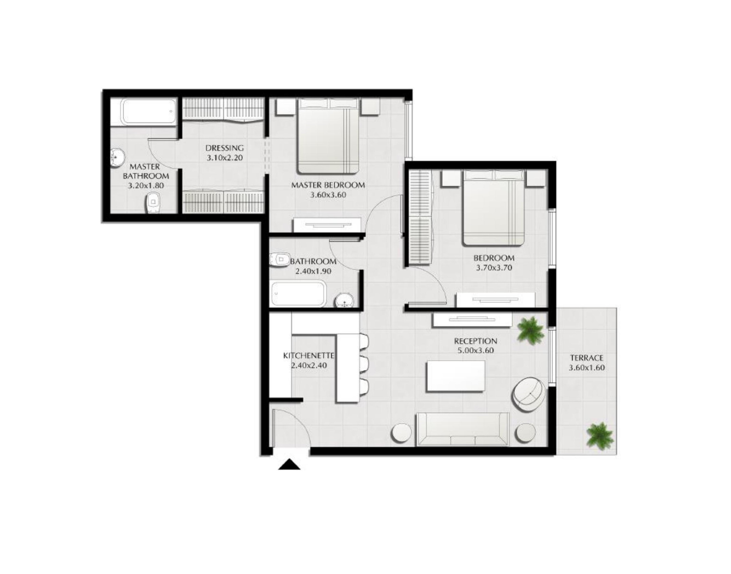 Floor plan for apartment at Tonino Lamborghini Residences