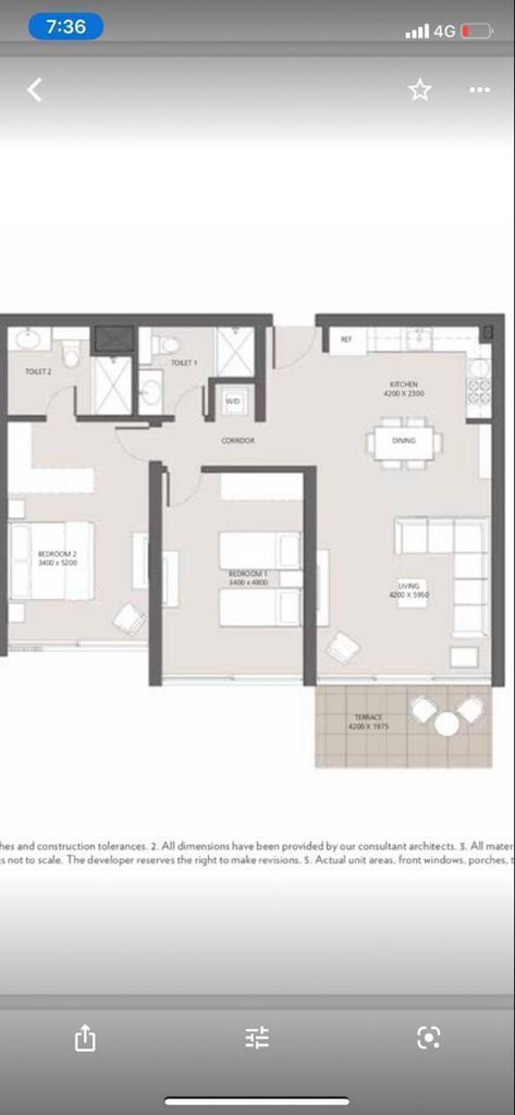 Floor plan for chalet at Marassi