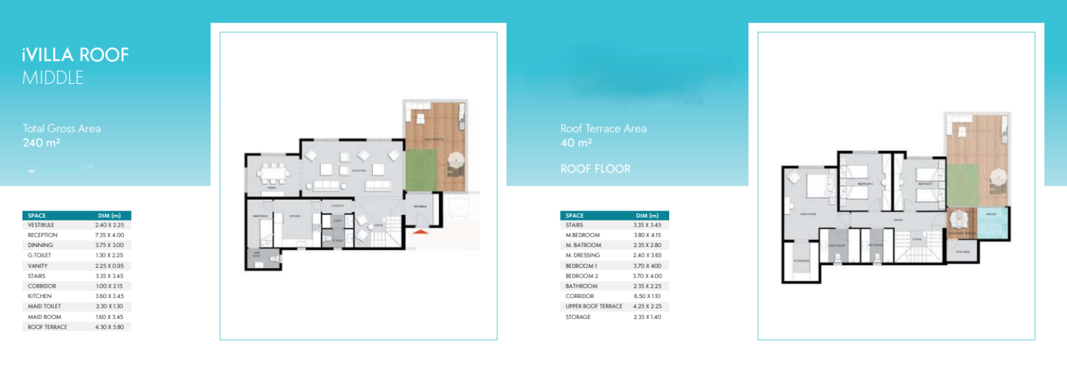 Floor plan for duplex at Mountain View ICity New Cairo