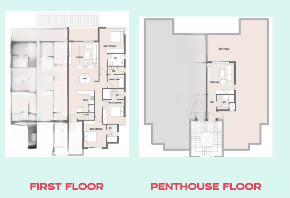 Floor plan for chalet at Hacienda Waters