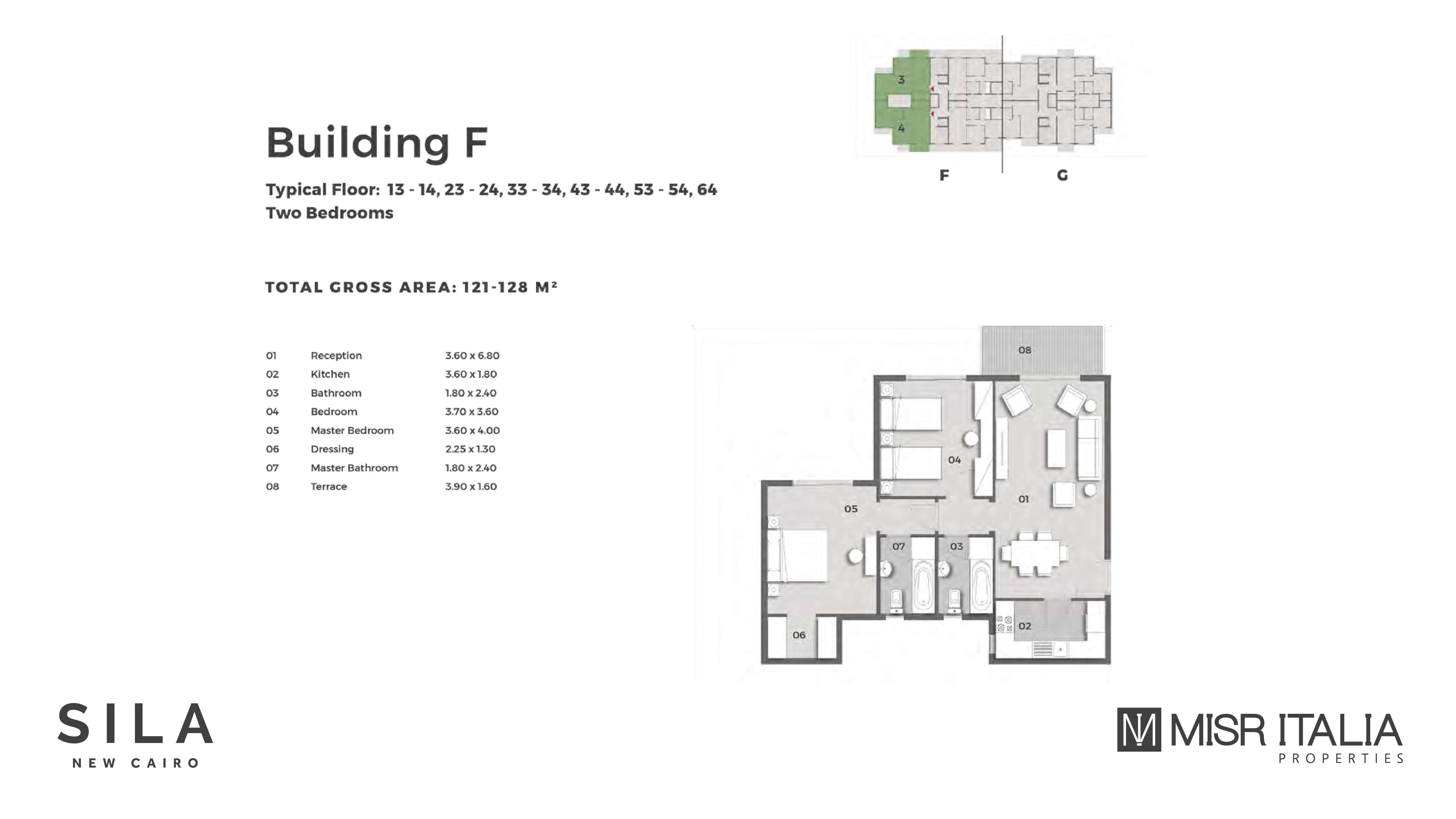 Floor plan for apartment at Il Bosco City