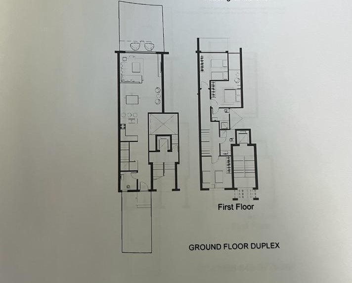 Floor plan for duplex at Cali Coast Ras El Hekma