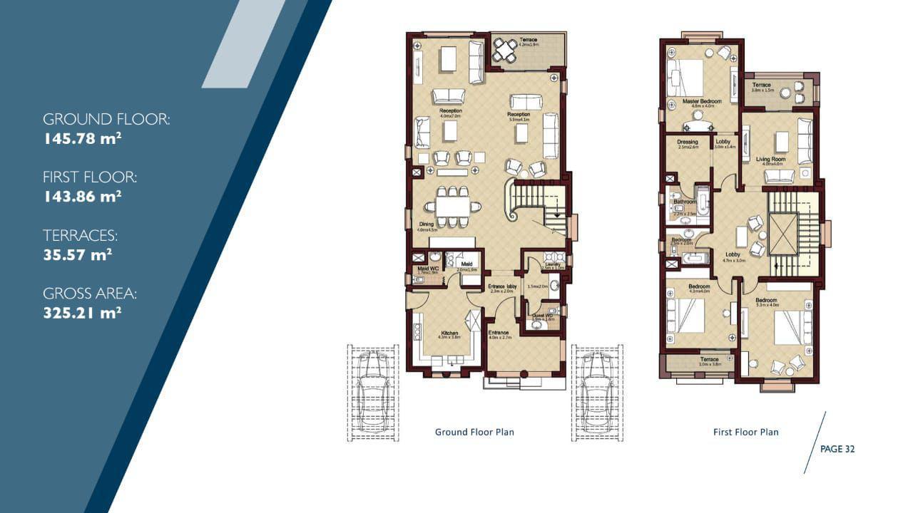 Floor plan for villa at City Gate