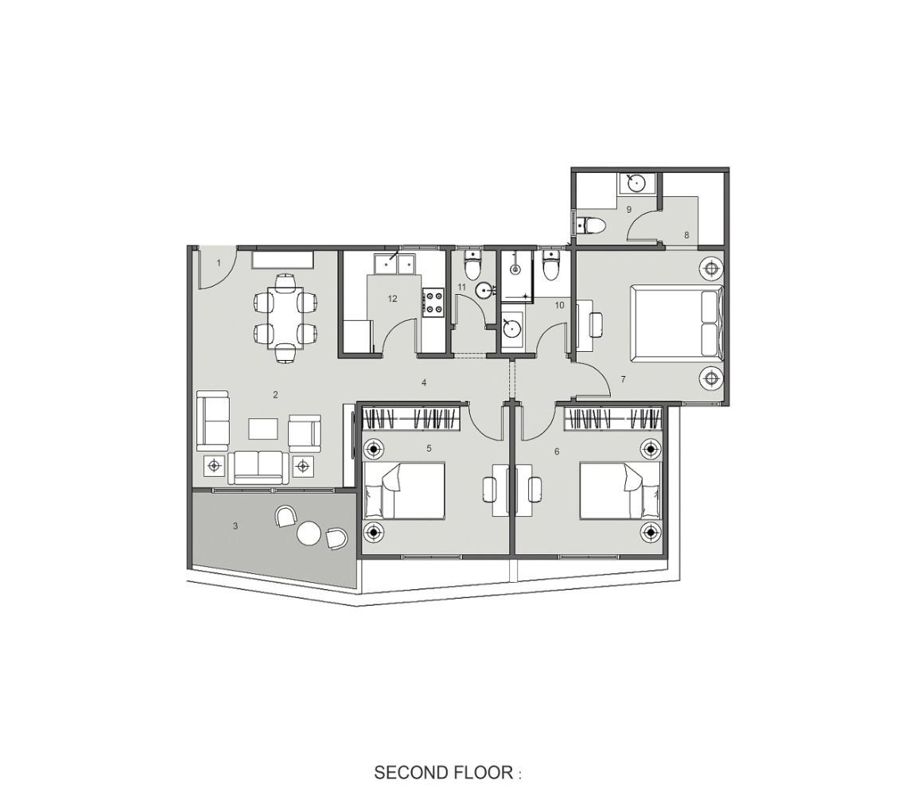 Floor plan for apartment at Eelaf Residence