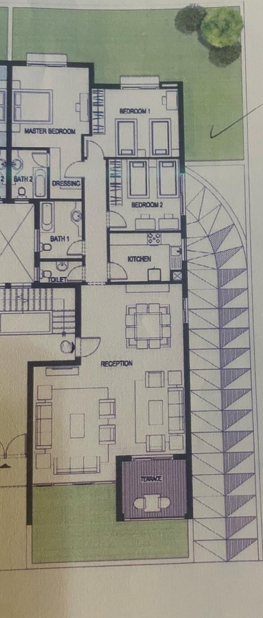 Floor plan for apartment at Taj City