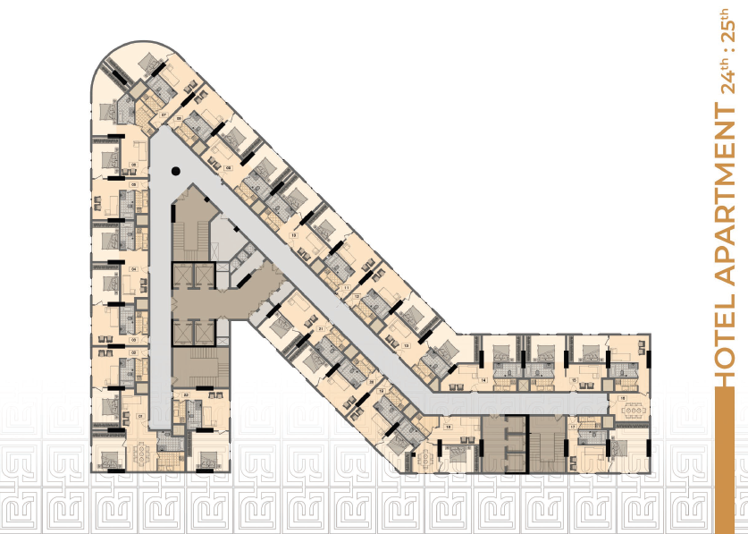 Floor plan for apartment at Moonreal Tower