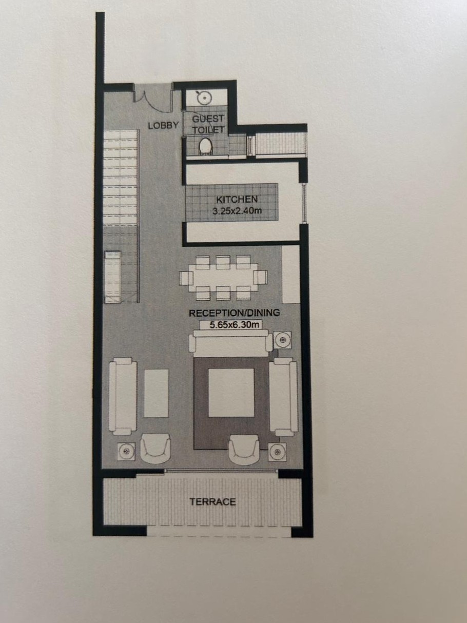 Floor plan for duplex at SODIC East
