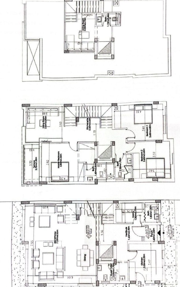 Floor plan for villa at Palm Hills New Cairo