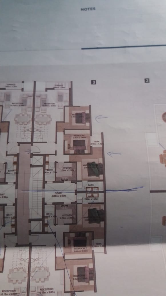 Floor plan for penthouse at Fifth Square Al Marasem
