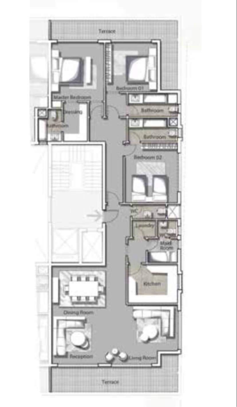 Floor plan for apartment at Joulz