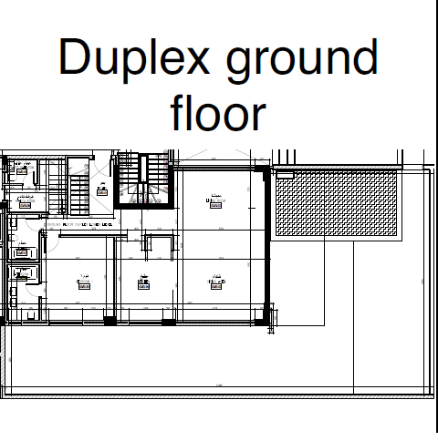 Floor plan for duplex at Lake View Residence