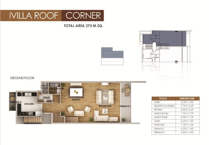 Floor plan for duplex at Mountain View ICity New Cairo